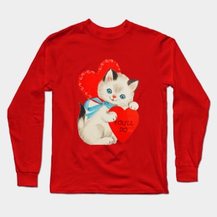 Valentine Default Kitten Long Sleeve T-Shirt